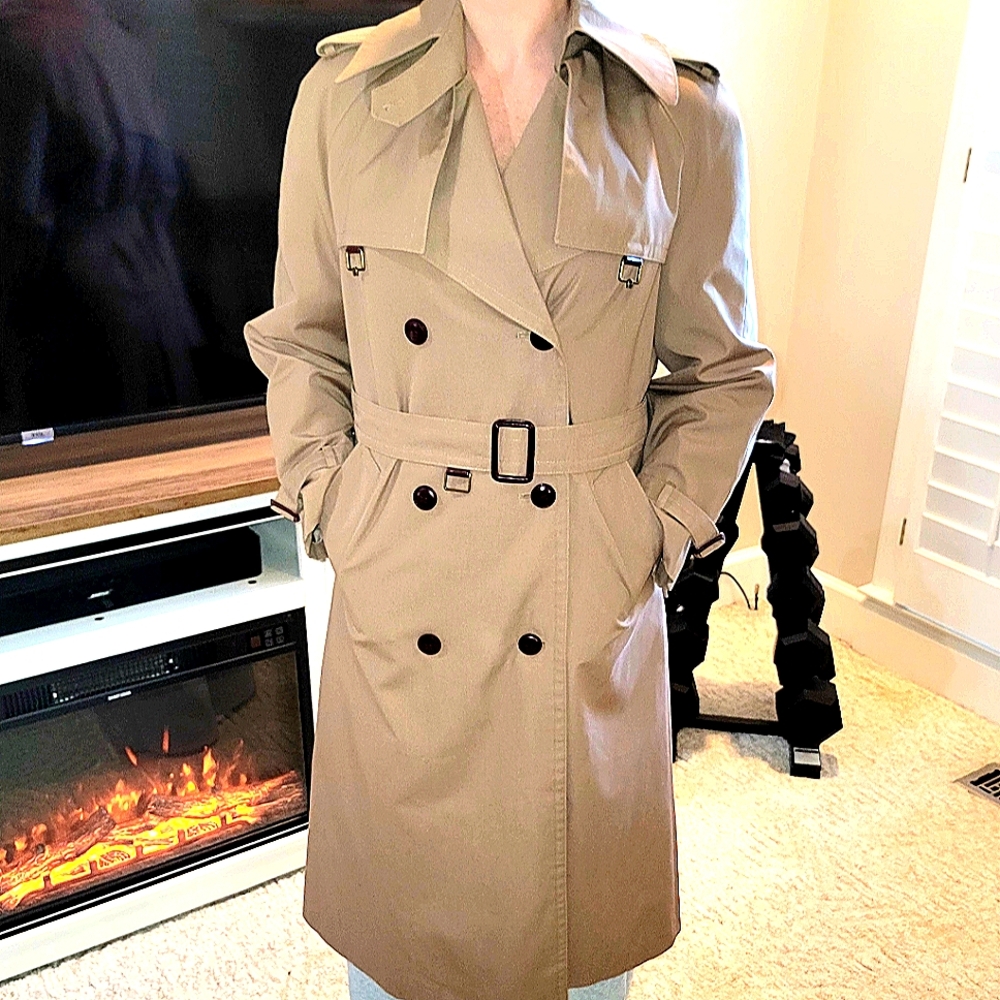 ETIENNE AIGNER Vintage Raincoat Trench coat sz 8